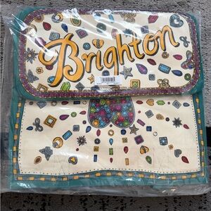 Brighton Charmed Love Large Canvas Tote Bag - Multicolor NWT